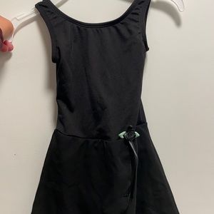 Girls Skirted Black Leotard